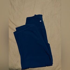 Lululemon Navy Blue cropped wide leg pants